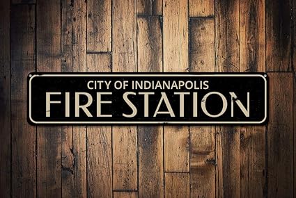 Amazon Com Yetta Quiller Fire Station Sign Personalized City