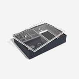 Stackers Navy Blue Valet Tray with Acrylic Display Lid - Organiser view 4