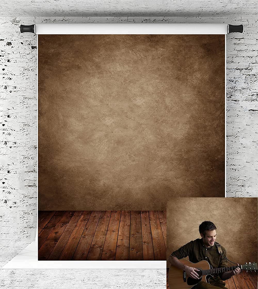 Kate 1.5x2.2m Retro Photography Backdrop - Vintage Brown Background with Wood Floor for Photo Studio