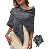 TITOMD Women's Pashmina Shawl Wraps for Evening Dresses Wedding Bridal Open Front Poncho Cape Soft Large Scarf
