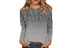 LPIGOH Long Sleeve Shirts for Women Dressy Casual Crew Neck Tops Fall Fashion 2024 Plain Fitted Basic Tee Tunic Tops Blouse