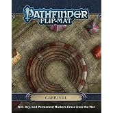 Pathfinder Flip-Mat: Carnival, 24x30 Double-Sided | Gaming, Traveling Carnival Tournament Ground, Dry Wet Erase Marker Compatible