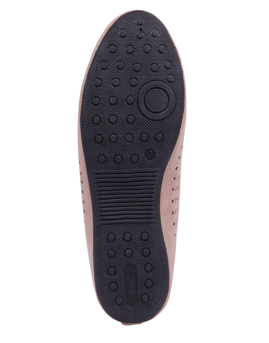 goyal's women's beige synthetic ballerinas