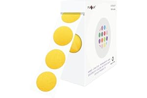 PARLAIM 0.75" Round Color Coding Circle Dot Labels in Roll, 1000 Stickers per Dispenser Box, 3/4 inch Diameter for Office and Business, Gold
