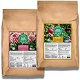 Gaia Green Power Bloom and All Purpose Organic Plant Nutrients Fertilizer and Growbuds Feeding Chart, 10KG Bundle Set