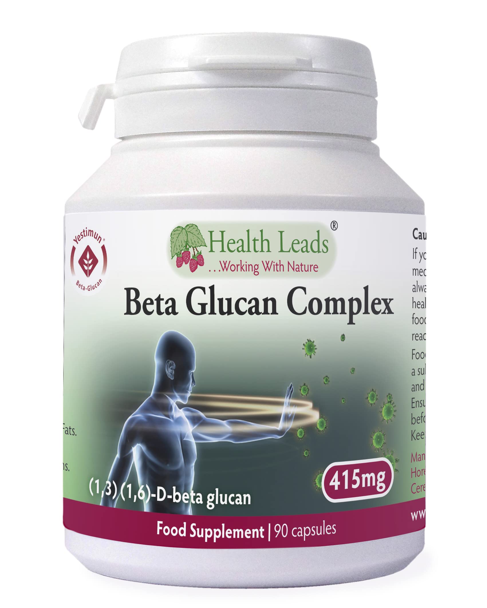 Beta Glucan 1,3-1,6 (Yestimun) 200mg - 90 Capsules (High Strength)