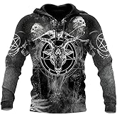 Mgyfady Unisex 3D Realistic Printed Novelty Hoodies for Men Women Cool Graphic Hooded Sweatshirt
