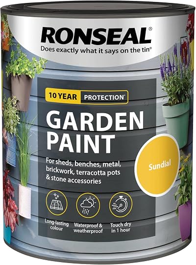 Ronseal GPS750 Garden Paint Sundial 750ml Weatherproof Exterior Wood Metal