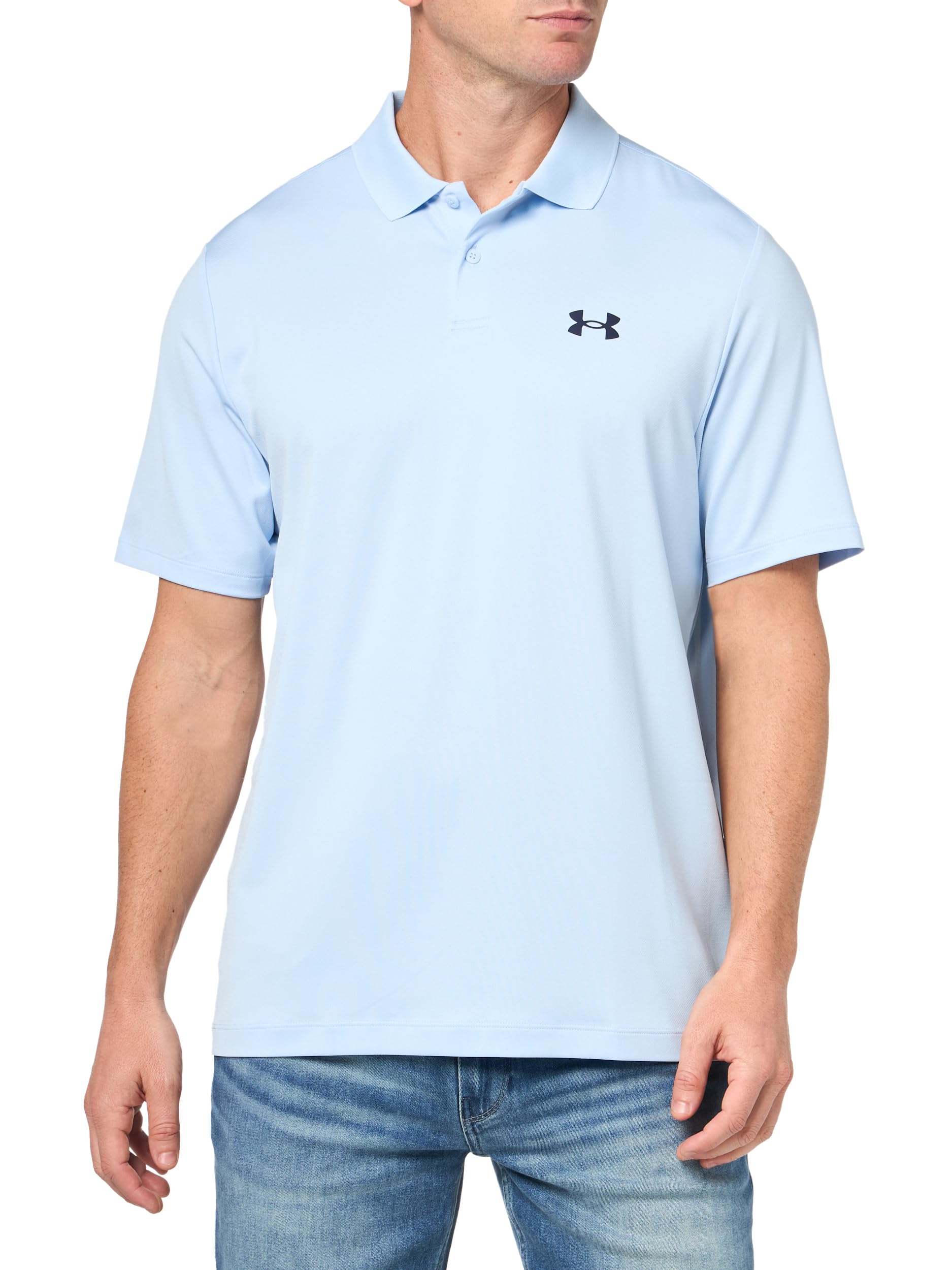 Under Armour Men’s Performance 3.0 Polo, (465) Nimbus Blue / / Midnight Navy, X-Small