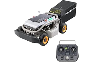Mowrator Remote Control Lawn Mower S1 4WD 56V18Ah, Multi-Functions RC Lawn Mower with 1.5-4.3 Inch Cutting Height 21 Inch Real Blade for 75% Slope(37°) with Mowing 1.12 Acres