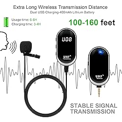Wireless Lavalier Microphone System Wireless Lapel