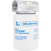 Dutton-Lainson Company - Goldenrod 596 Water-Block Fuel Tank Filter Canister with 1" NPT Zinc Die-Cast Top Cap - 10 Micron Particle Removal for Gasoline, Diesel and Biodiesel Up to 20% - Made in USA