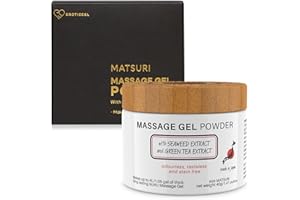 EROTICGEL Nuru Massage Gel Therapy Powder 40g | Seaweed & Green Tea | Made in Japan | Paraben & Glycerine Free | Makes 1.05 gal