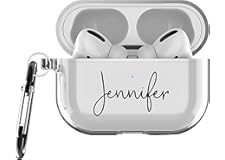 MARBLEFY Custom Name Airpod Pro Case with Keychain and Running Strap Compatible with Apple AirPods Pro