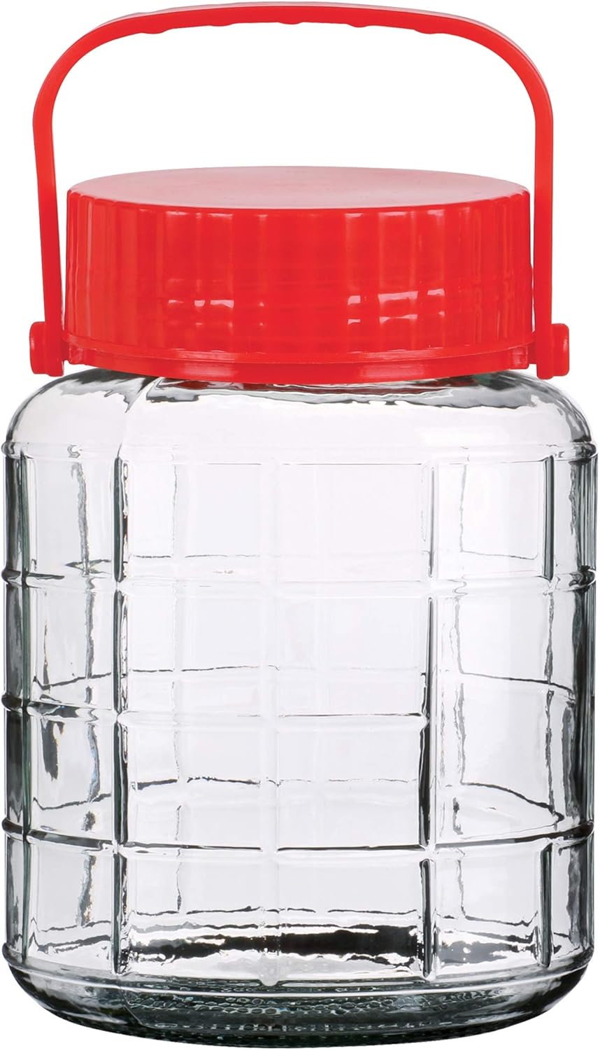 Urban Living Large Glass Storage Jar With Lid 1L / 2L / 3L Airtight