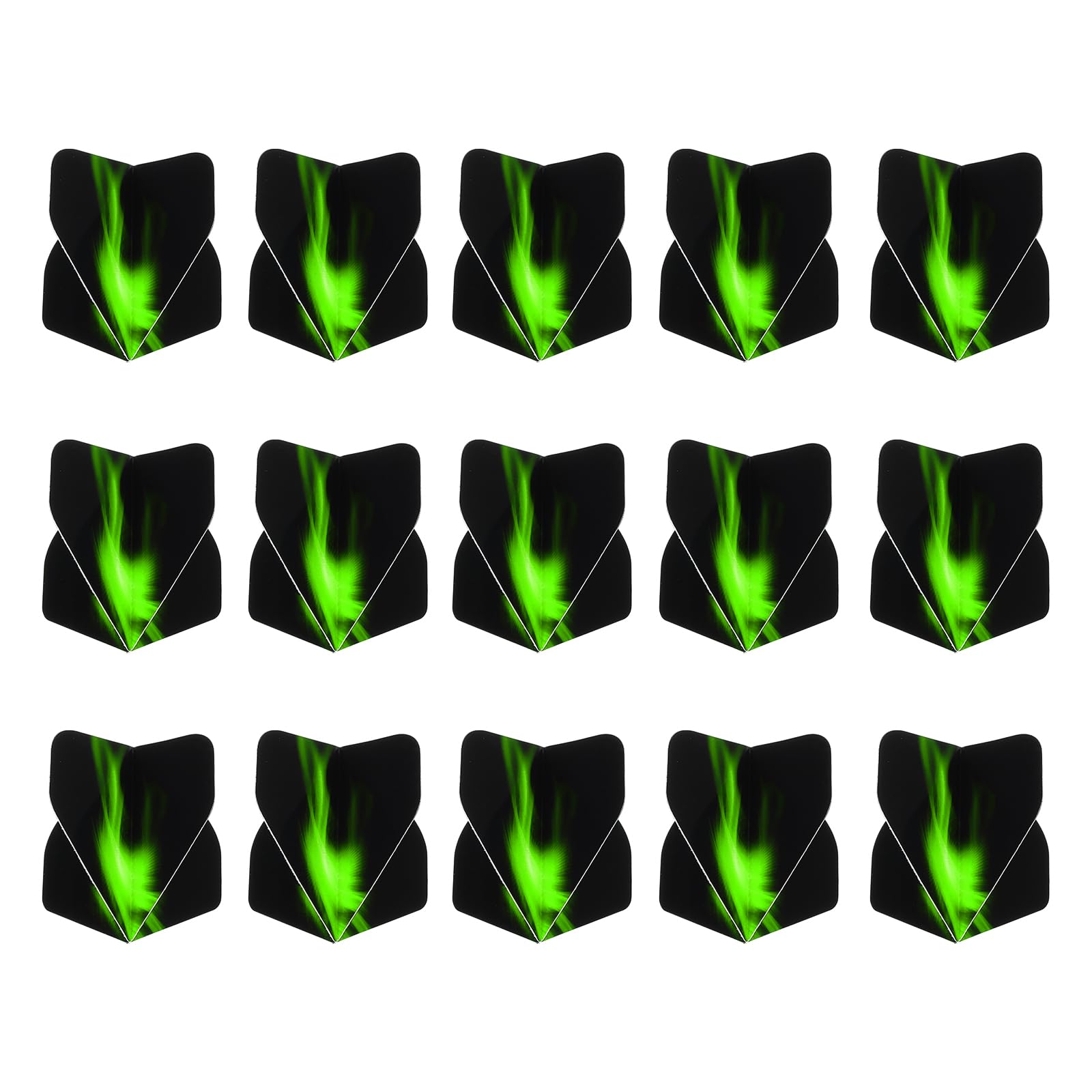 PATIKIL Extra Thick Standard Dart Flights, 30 Pack Durable Flights for Enhanced Performance Black, Green