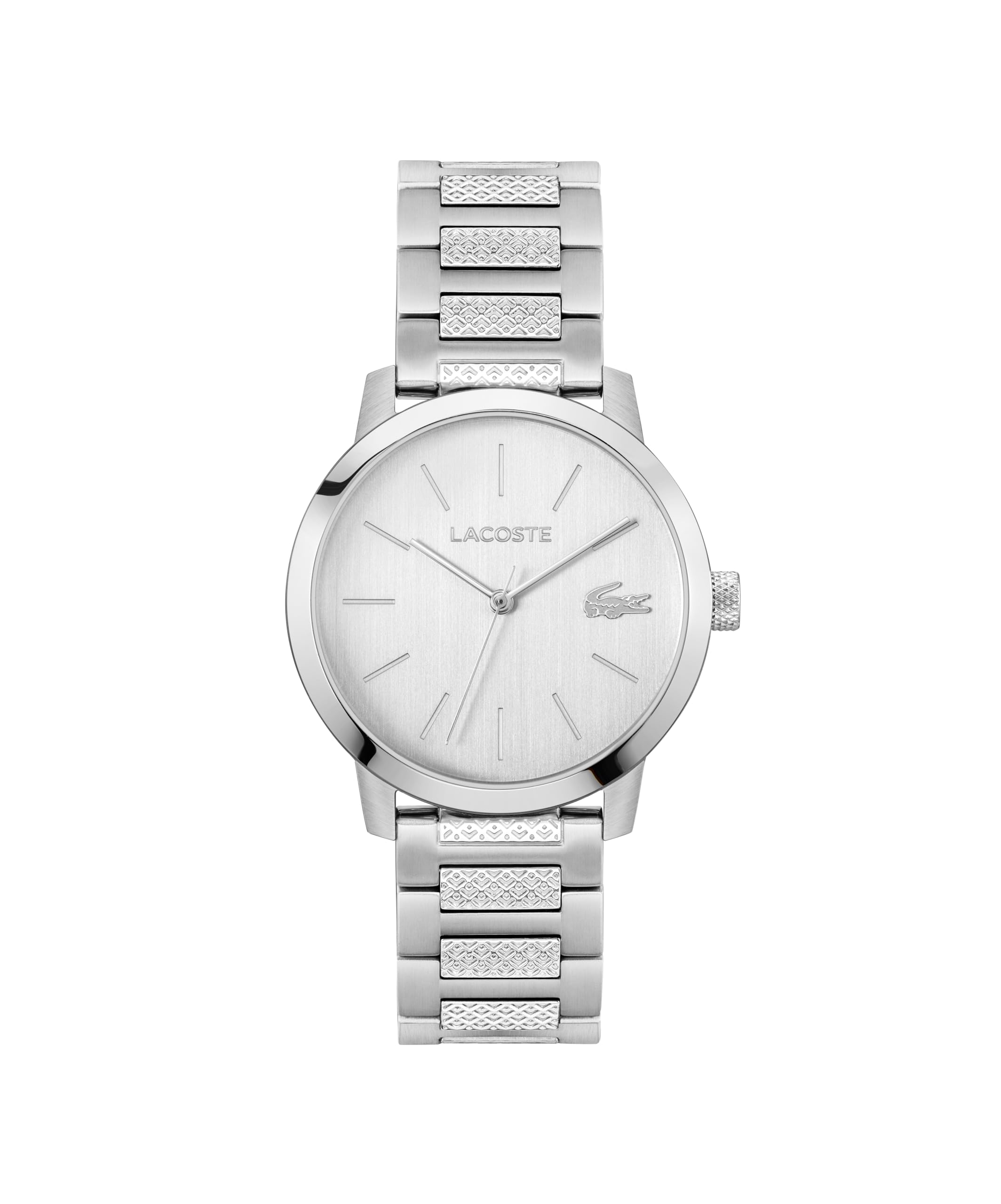 Lacoste.12.12 Metropole Men’s 3H Quartz Watch, Stainless Steel Bracelet – Classic, Stylish Timepice – Gift for Him, 39mm