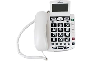 ClearSounds CSC600 UltraClear Amplified Corded Phone with Medical Emergency Buttons - Single-Line Operation, AC Powered