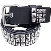 CiviLight Studded Belt Punk Belt Y2K Goth Rivet Belts For Women Unisex Christmas Gift