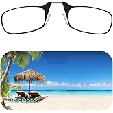 ThinOptics Pod Reading Glasses - Slim Armless Pocket Readers - Tropical Holiday, 2.5x