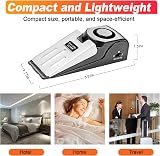 Fuers 2 Pack Door Stop Alarm Portable Wedge Security Stopper 125dB Siren view 6