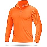 Boladeci Men's UPF 50+ Sun Shirts 1/4 Zip Long Sleeve SPF UV Protection Lightweight Quick Dry Quarter Zip Golf Shirts