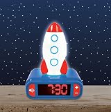 Lexibook Rocket Nightlight Alarm Clock Sounds LCD Backlit Blue RL800SPCLXB view 4
