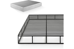 ZINUS Quick Lock Metal Smart Box Spring, 9 Inch Mattress Foundation, Strong Metal Structure, Easy Assembly, Queen, White