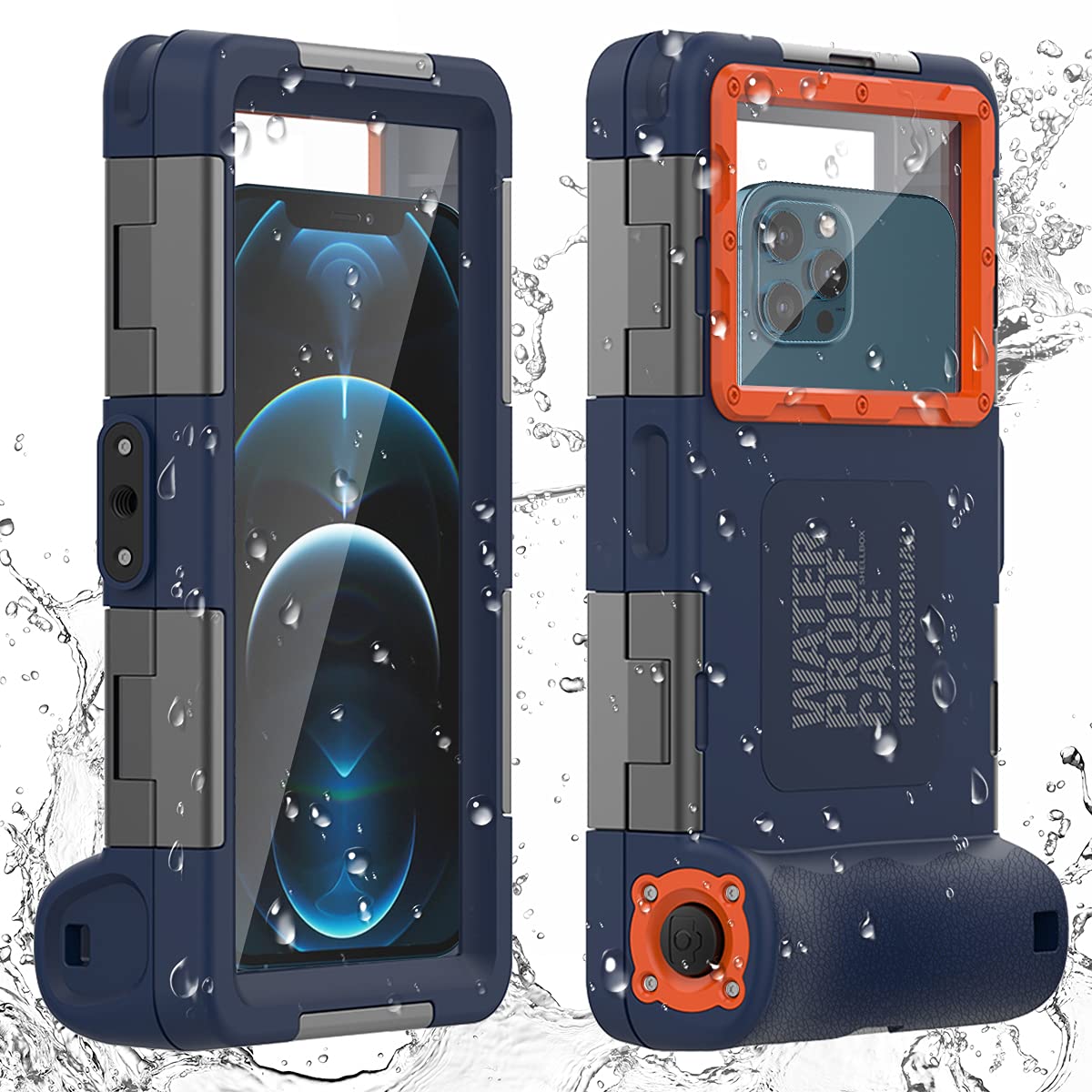 AICase Upgraded Universal Waterproof Underwater Photography Housings for iPhone 14/14 Pro/14 Plus/14 Pro Max/13/12/11/XR/8/7/6[50ft/15m], Diving Case for Galaxy S23/23+/23 Ultra/S22/S21 black