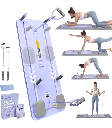 Planche De Pilates 2025 Pliée Multifonction – Réformateur Complet Avec Roue Abdominale, Cordes, Pompes & Support – Idéal Pour Gym Maison