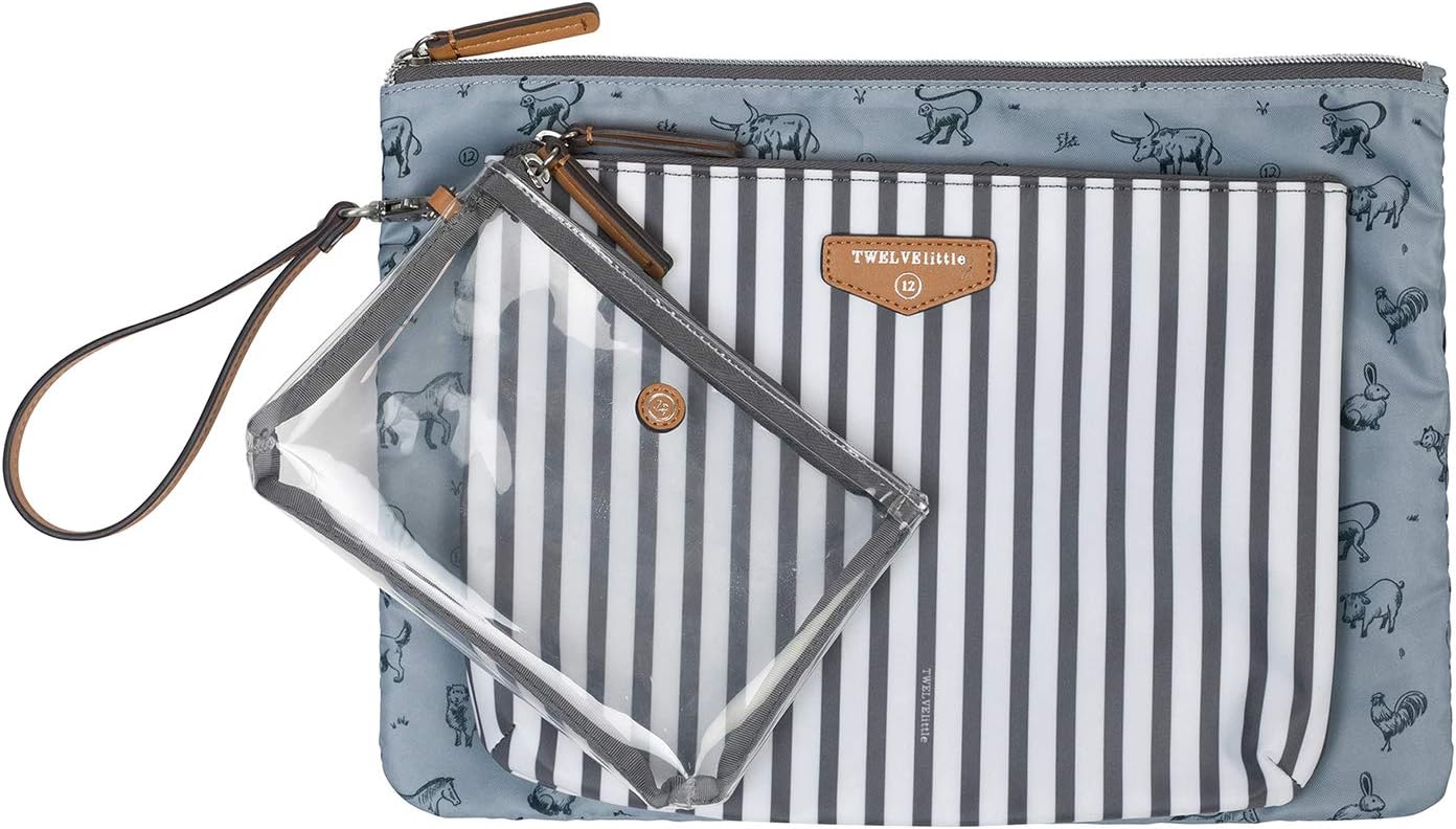 TWELVElittle Trio Pouches - Stripe Print