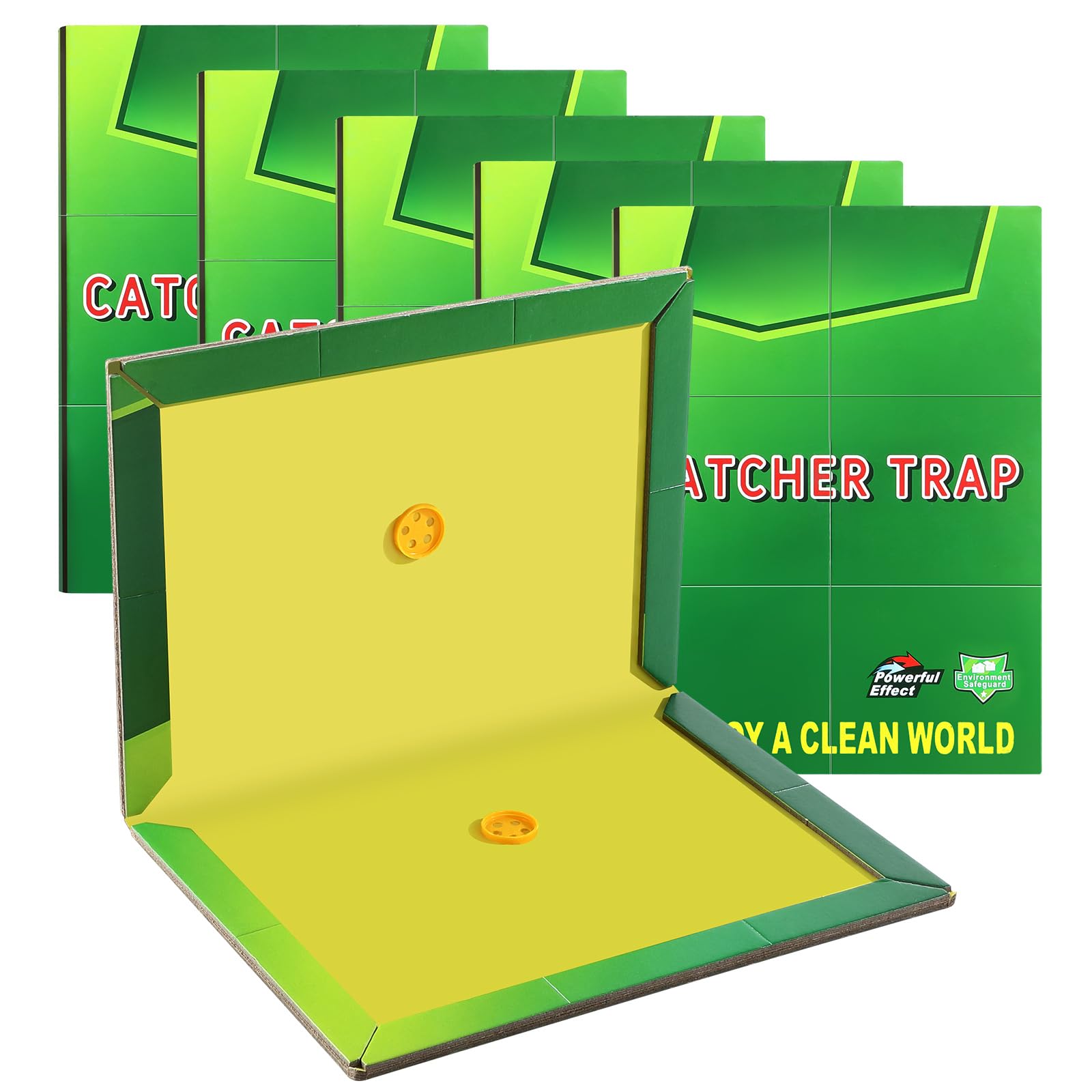 Sticky Traps Pest Traps Boards - Large Extra Strong Sticky Trap Pests Trap Pads for Indoor Outdoor Garden Kitchen Office (5 Pack)