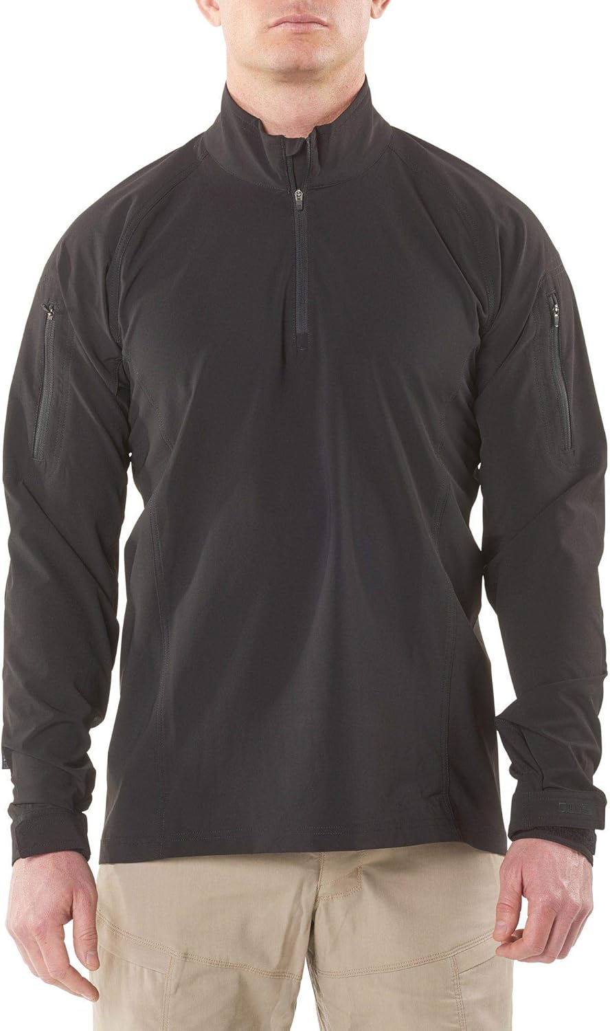 5.11 Tactical Men's Rapid Ops Long Sleeve Quarter Zip Shirt, Military/Law Enforcement, Style 72199: Clothing