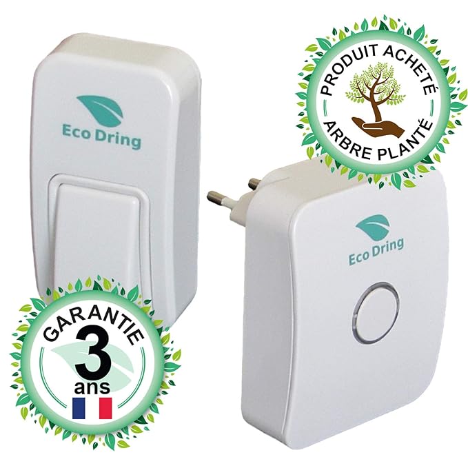 EcoDring Ecologique sans Fil sans Pile Extreme Garantie 3