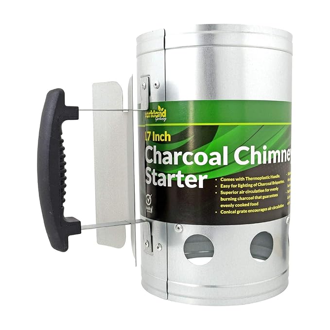 Charcoal Chimney Grill Barbecue BBQ Charcoal Briquettes Charcoal Quick