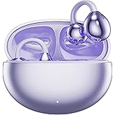 HJX Clip on Earbuds Wireless Open Ear Headphone with Bluetooth 5.4 Headphones,72H Play, Over Ear Buds for Small Ears,Sport Earbuds Workouts-Android/iOS,Purple