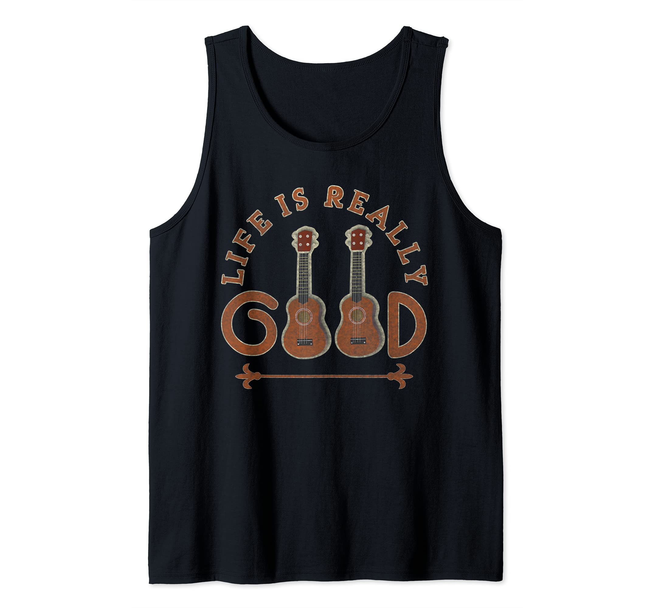vintage Life Is Really Good Guitar Tank Top
