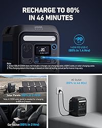 Anker SOLIX C200X Portable Power Station, 230.4Wh