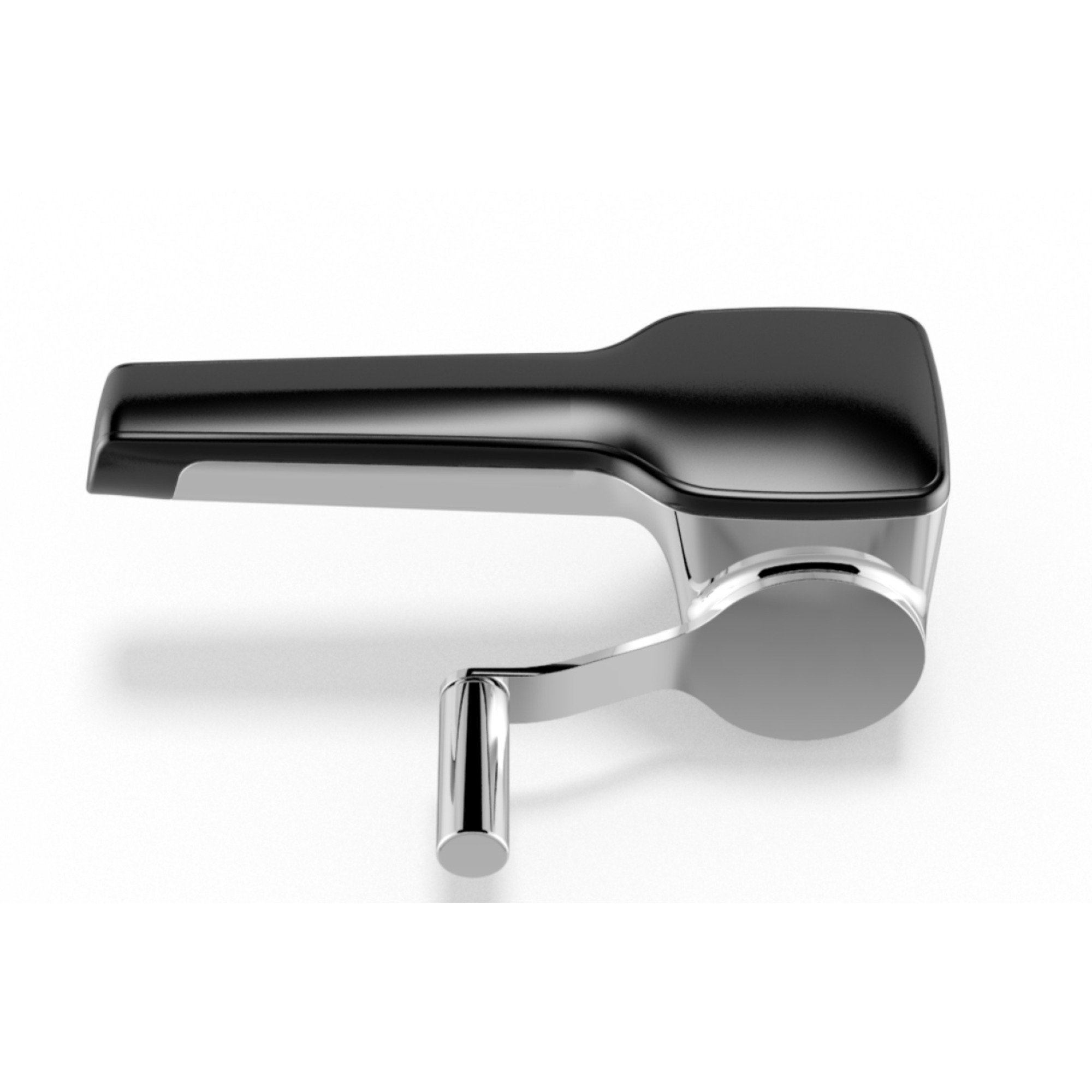 WMF 1877406040 Kitchen Classics Cheese Grater 20 x 14 x 8 cm, Cheese Mill with Drum Grater, Cromargan Stainless Steel, Parmesan Grater for Left-Handers , Black