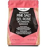 Herbion Naturals Himalayan Pink Salt, Pure and Flavorful Fine Grain, 1 KG (2.2 lbs) Resealable Pouch, Rich in Minerals, Tripl