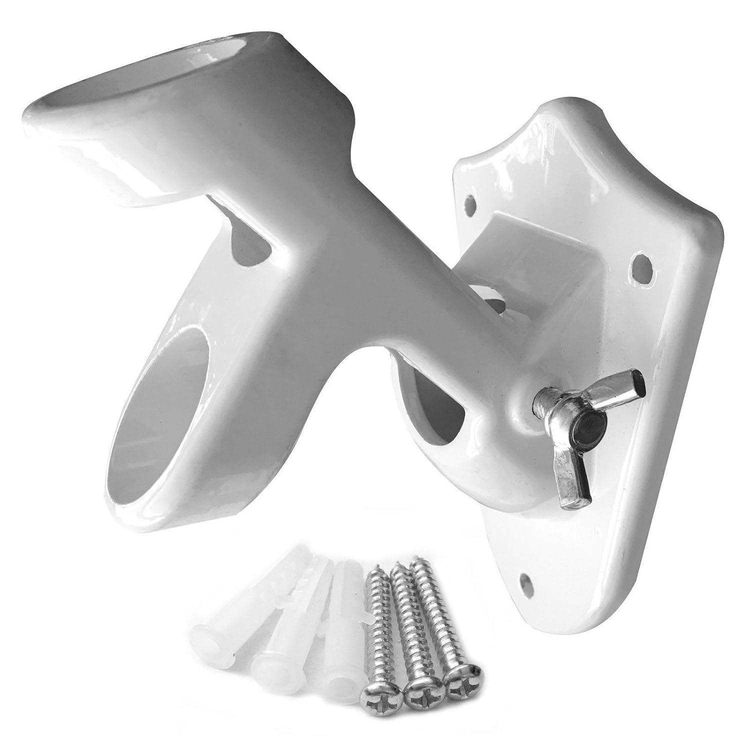 2Position Flag Pole Aluminum Bracket Mount Holder For 1Inch Diameter