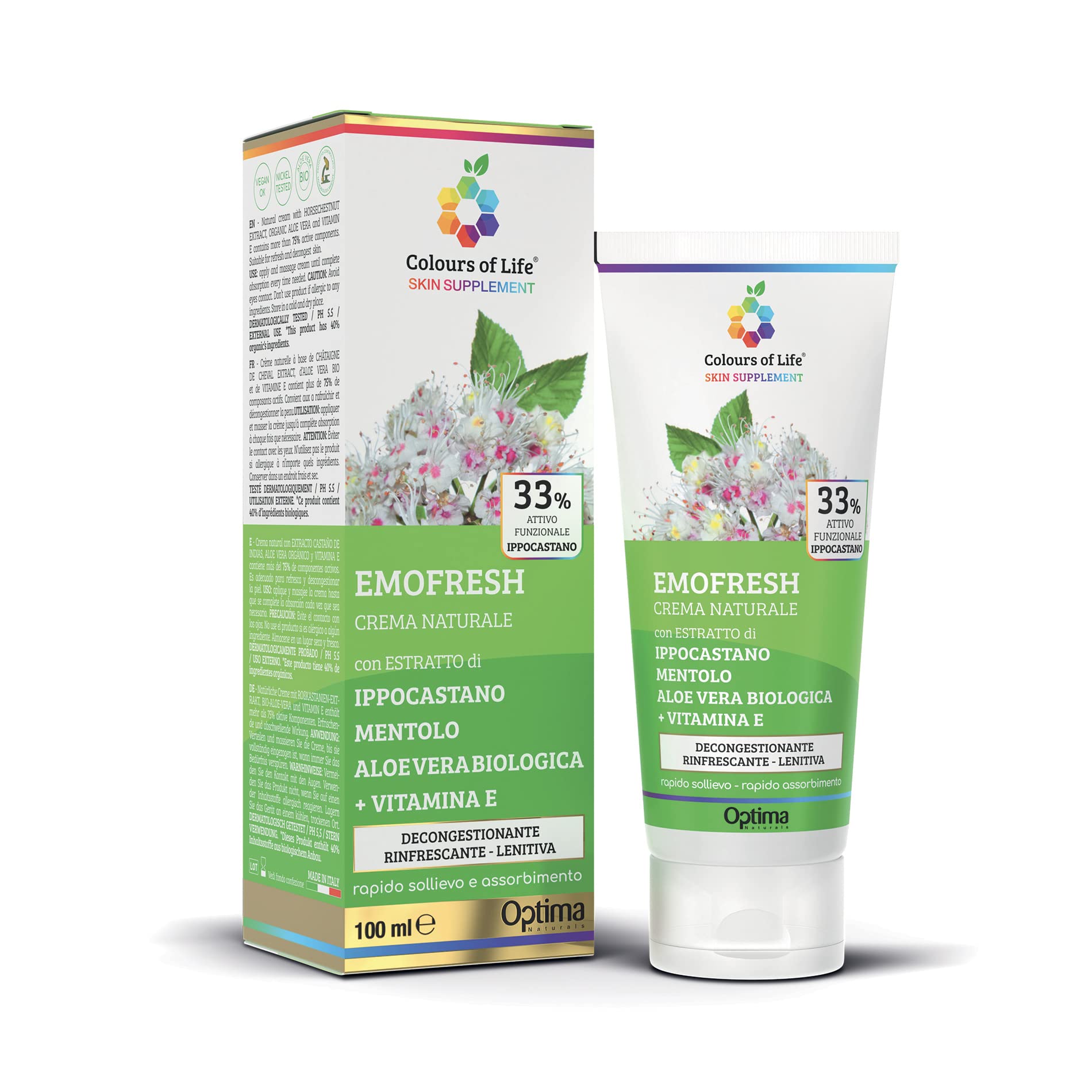 Colours of Life Emofresh Cream 33%. Revitalising Special Care For The Body