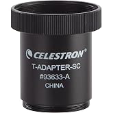 Celestron SCT T-Adapter for Schmidt-Cassegrain Telescope Astrophotography | Prime Focus DSLR Camera Adapter for Telescope, Standard T-Thread Connection, Long-Exposure Deep-Sky Astroimaging