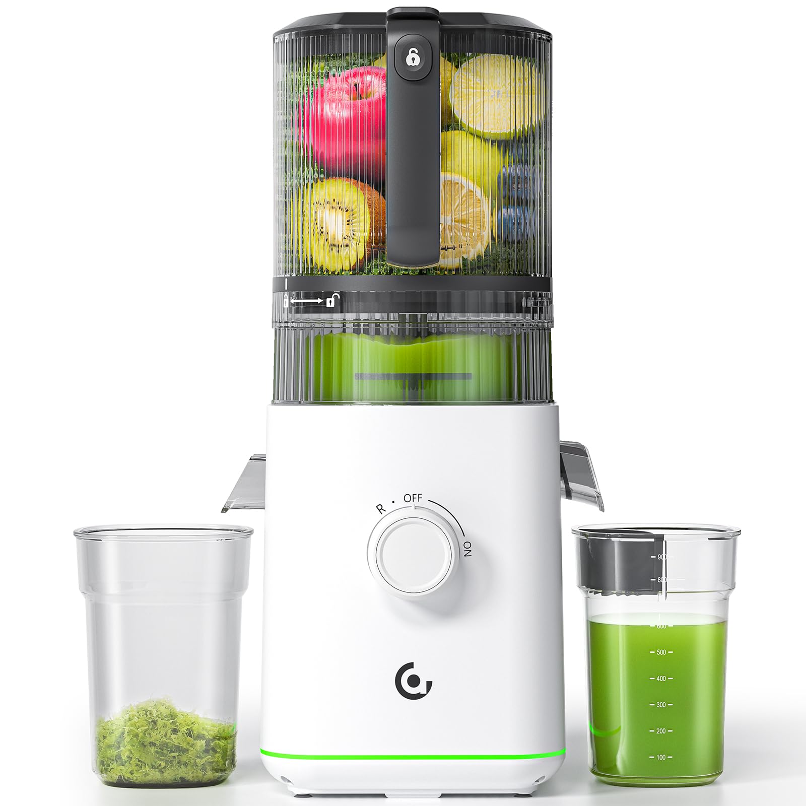 Photo 1 of VANDISELL Cold Press Juicer 600W Max, 3-in-1(Juice & Sorbet & Nut Milk) Juicer Machines with 6.5" Wide Chute & 85oz Large Capacity for Whole Fruits & Vegetables, Auto-Precut, High Juice Yield