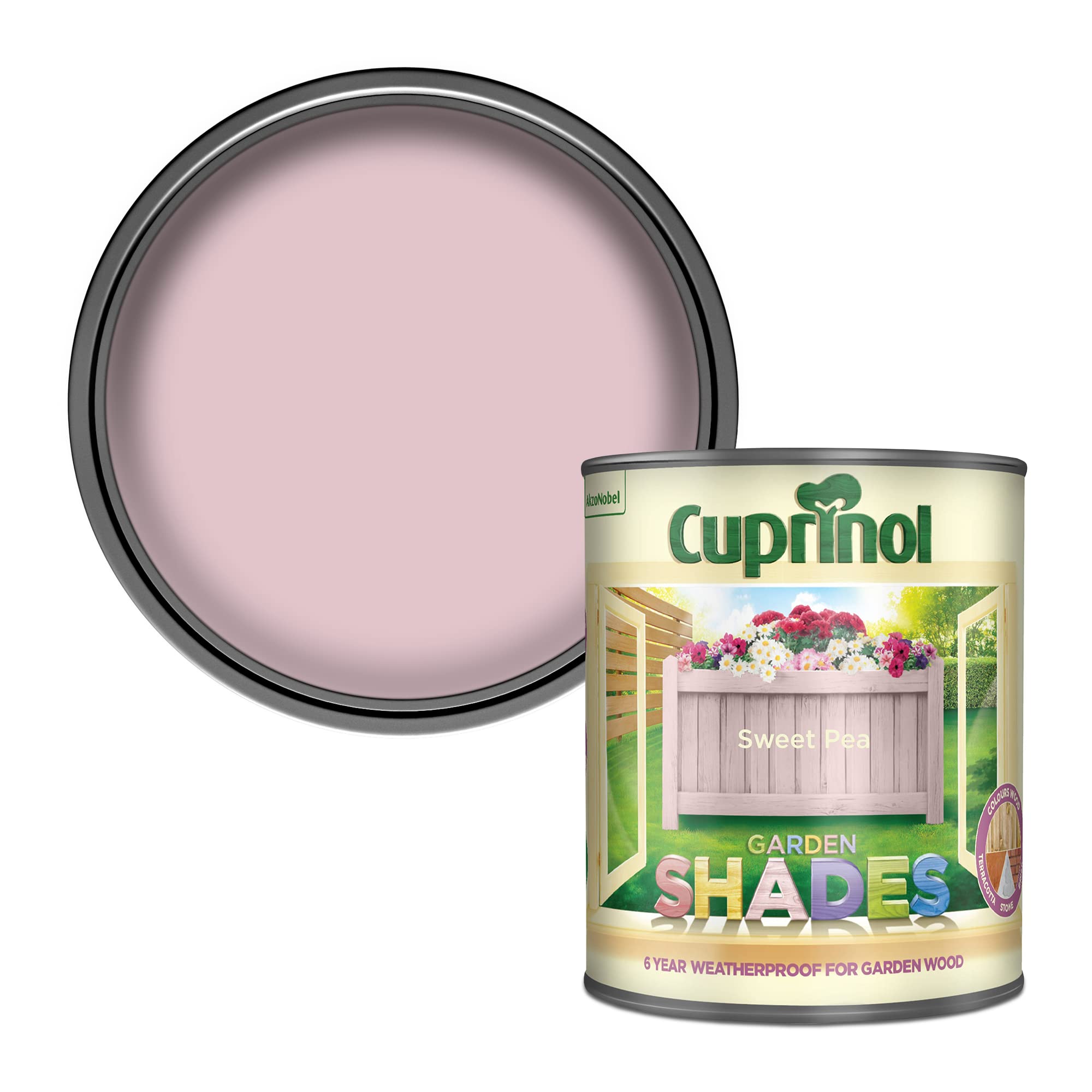 Cuprinol Garden Shades Exterior Woodcare, Sweet Pea, 1 Litre — image 1