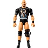 Mattel WWE &ldquo;Stone Cold&rdquo; Steve Austin Action Figure, Main Event Series #152 6-inch Collectible with 10 Articulation Points &amp; Life-Like Look
