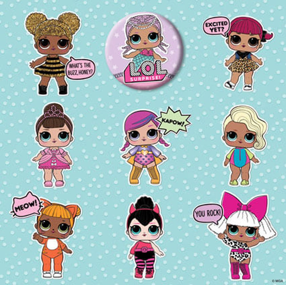 LOL Surprise LO006 "Blank" Birthday Card Multi