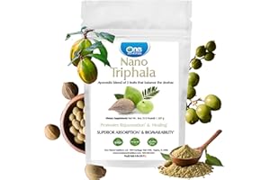 One Planet Nutrition Nano Triphala Powder 8 oz (227 Servings), Extracts of 3 Fruits, Nano for Enhanced Absorption, Supports Digestive System & Gut Health, Non-GMO, Vegan, Gluten Free