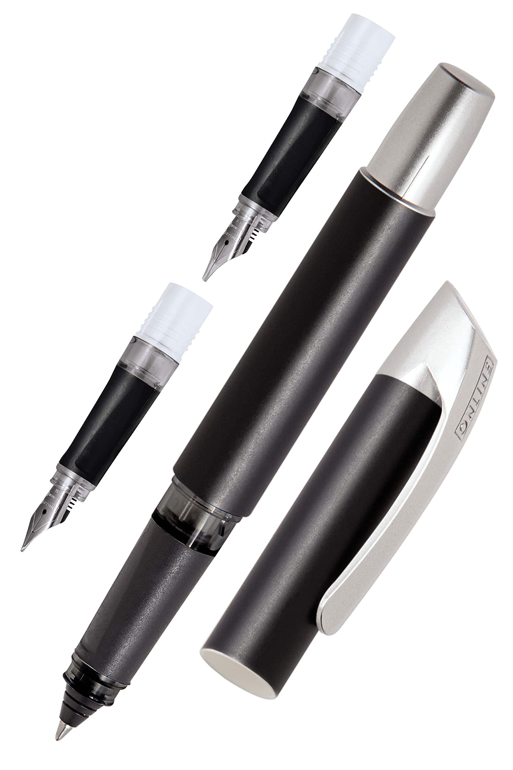 Set All you need Campus Soft Black with ink cartridge rollerball, fountain pen and calligraphy pen 1,4mm