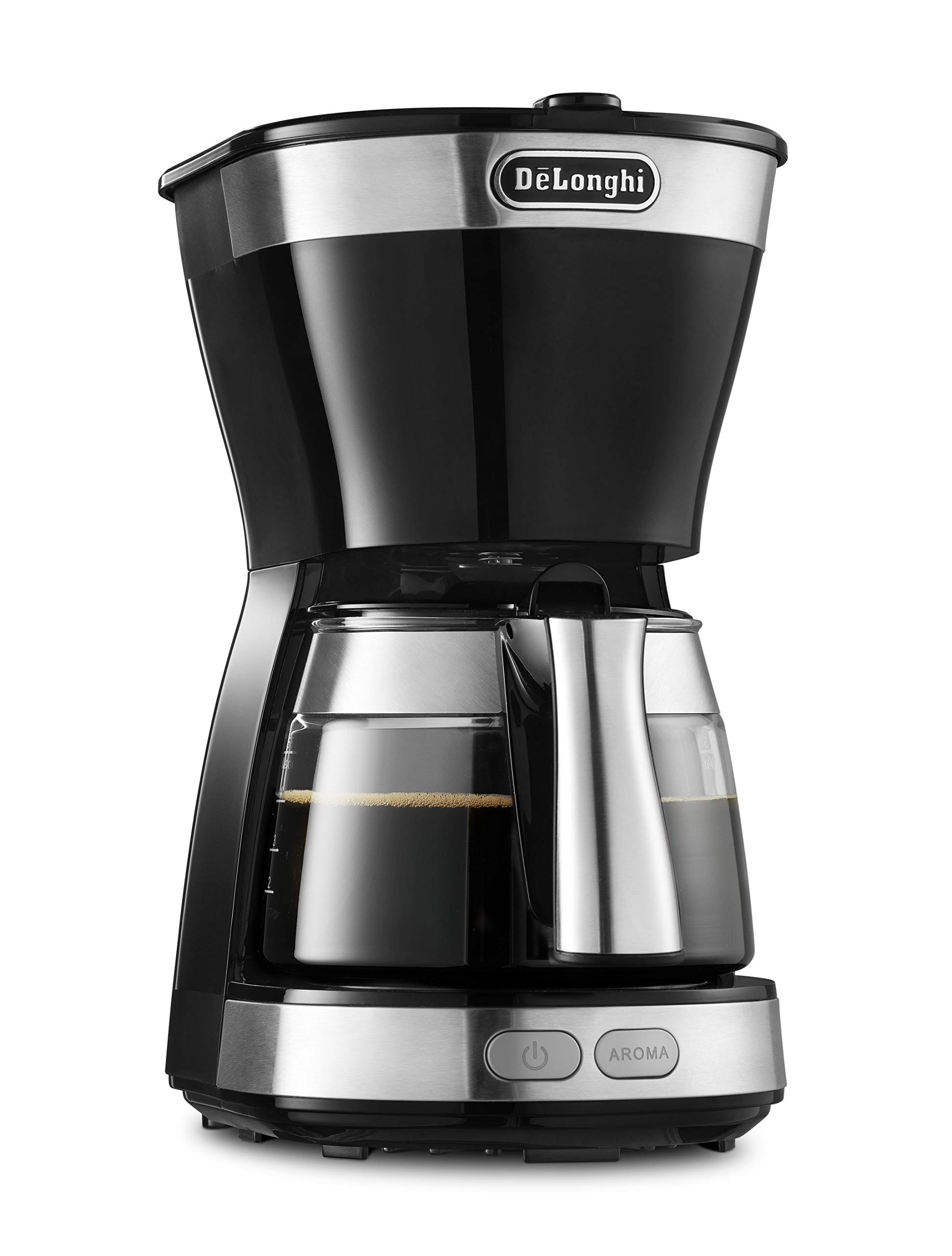 DeLonghi(デロンギ) De'Longhiドリップコーヒーメーカー アクティブ ICM12011J-BK レギュラーコーヒー 5杯用 ペーパーレスフィルター [インテンスブラック] ファミリー登録で3年保証商品画像